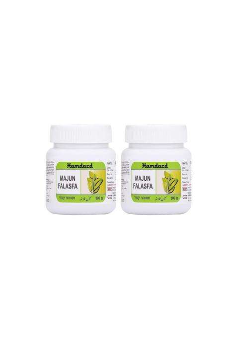 Hamdard Majun Falasfa 300 g (Pack of 2) | Natural Herbal Care | Supports Kidney, Bladder and Nerve Health | Herbal Remedy | Unani Formulation