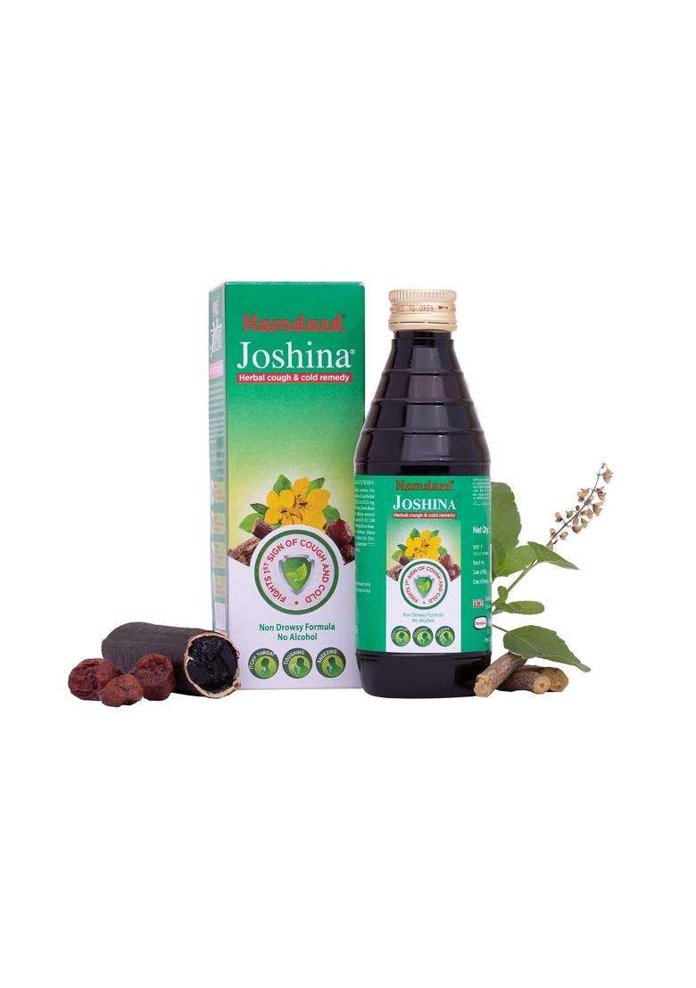 Hamdard Joshina 200 ml (Pack of 2) | Natural Herbal Care | Eases Throat Discomfort | Helps manage Cough, Cold and Sore Throat | Herbal Remedy - Indya