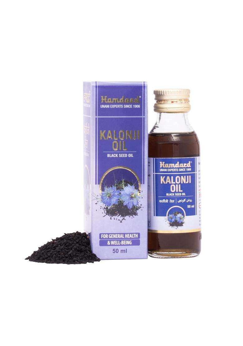 Hamdard Kalonji Oil for Healthy Skin & Hair 50 ml (Pack of 2) | Strengthens Hair & Smoothness Skin-(Blackseed Oil)-50 ml - Indya