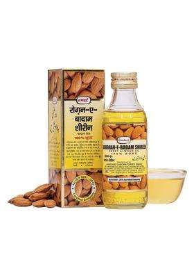 Hamdard Raughan-E-Badam Shireen Sweet Almond Oil for Body and Skin 100 ml | Authentic Ayurvedic Formula | Natural Almond Oil