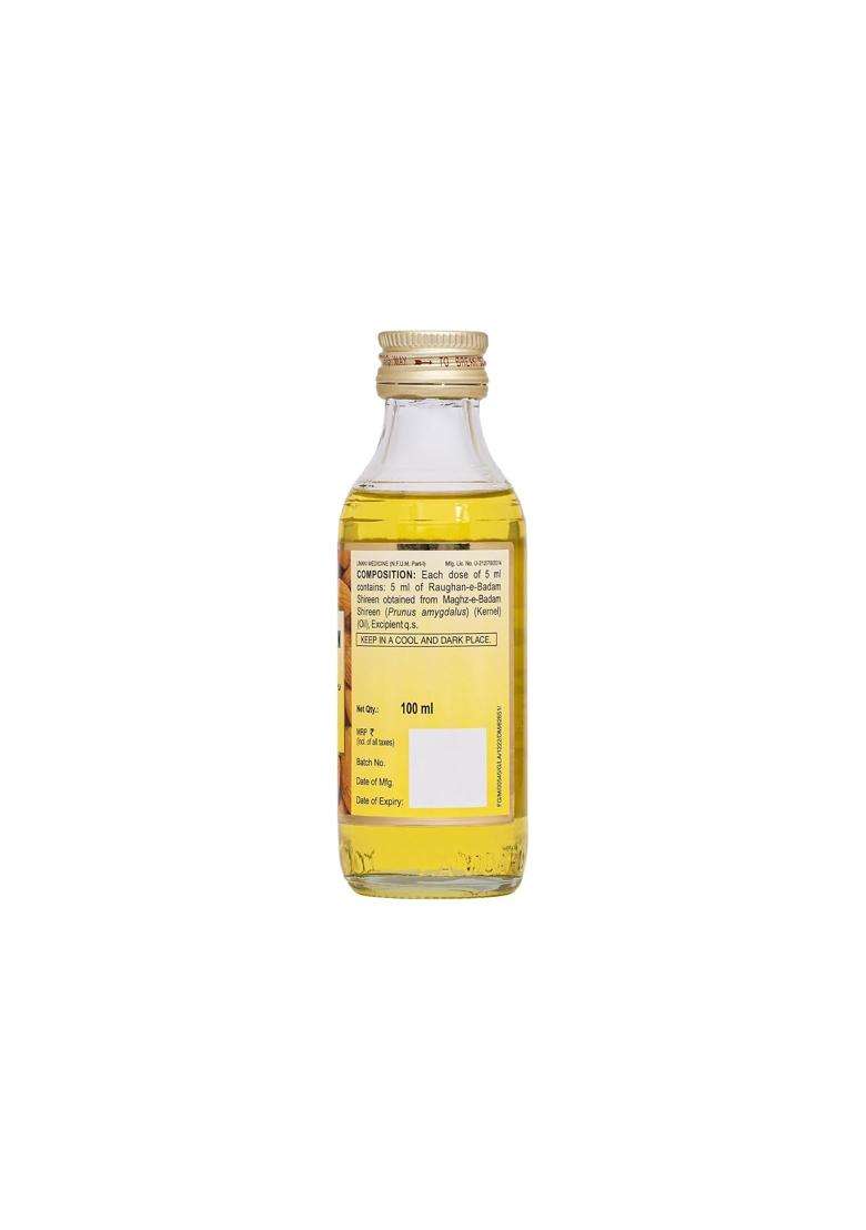 Hamdard Raughan-E-Badam Shireen Sweet Almond Oil for Body and Skin 100 ml | Authentic Ayurvedic Formula | Natural Almond Oil - Indya