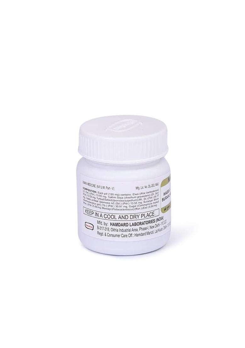 Hamdard Habbe Suranjan 100 Pills | Natural Herbal Care | Anti-inflammatory, Herbal Unani Remedy for Muscular Pain & Backache - Indya