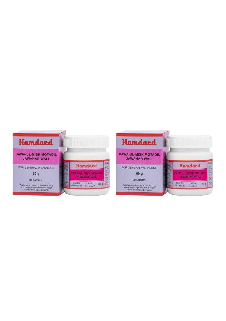 Hamdard Dawa Ul Misk Motadil Jawahar 60 g (Pack of 2) | Natural Herbal Care | Helps Manage Blood Circulation | Supports Healthy Blood Cell Producti - Indya