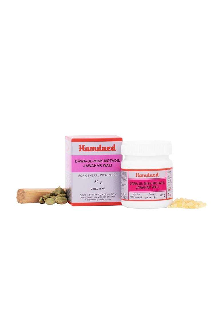 Hamdard Dawa Ul Misk Motadil Jawahar 60 g (Pack of 2) | Natural Herbal Care | Helps Manage Blood Circulation | Supports Healthy Blood Cell Producti - Indya