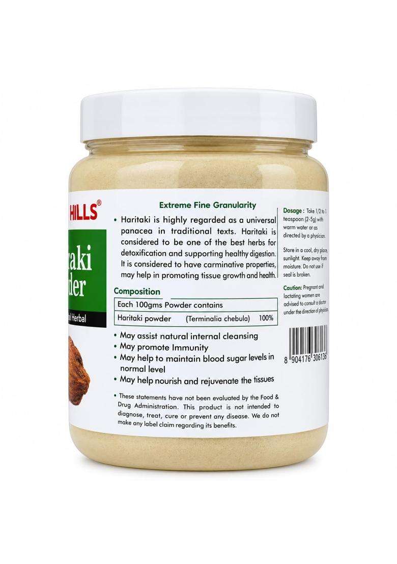 Herbal Hills Haritaki/harad Powder, 200 g (Pack of 5) | Natural Herbal Care - Indya