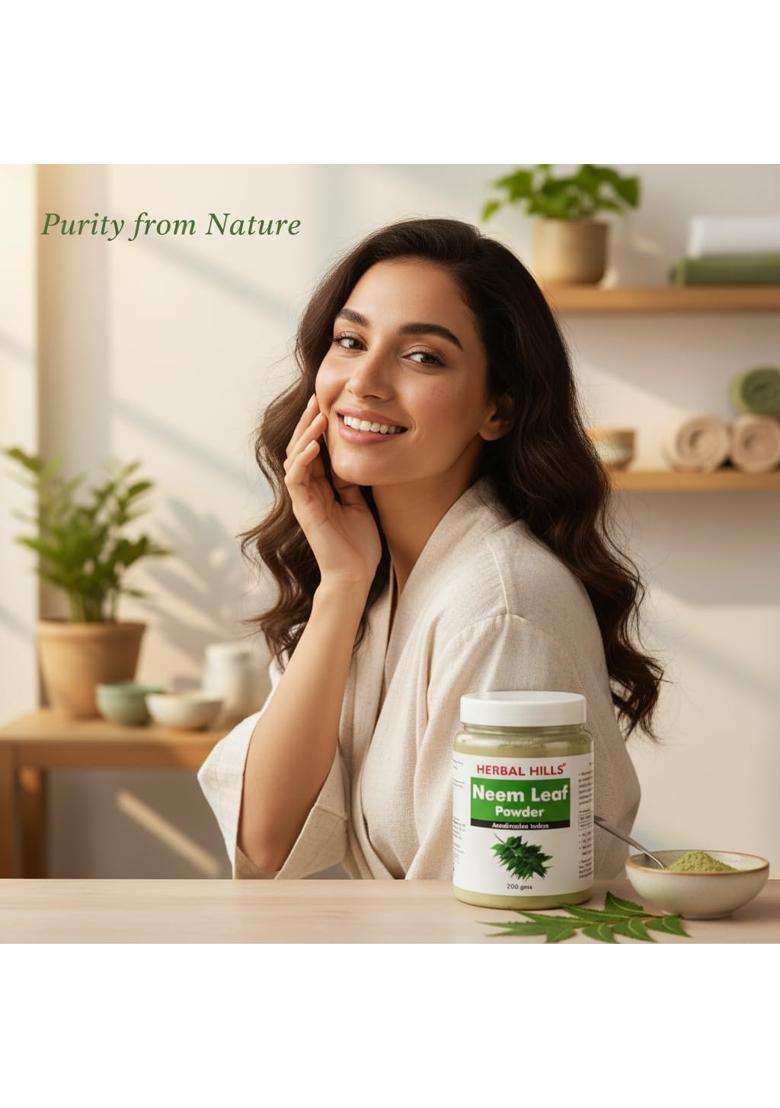 Herbal Hills Neem Powder, 200 g | Natural Herbal Care - Indya