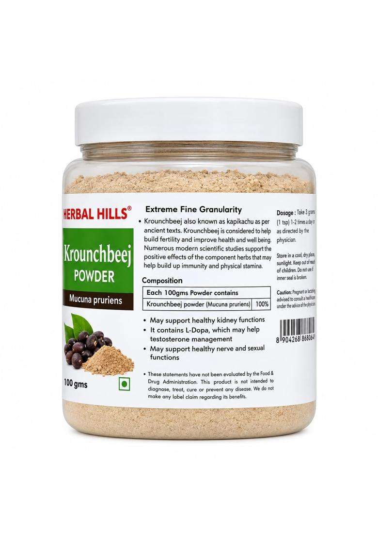 Herbal Hills Krounchbeej Powder, 200 g (Pack of 4) | Natural Herbal Care - Indya
