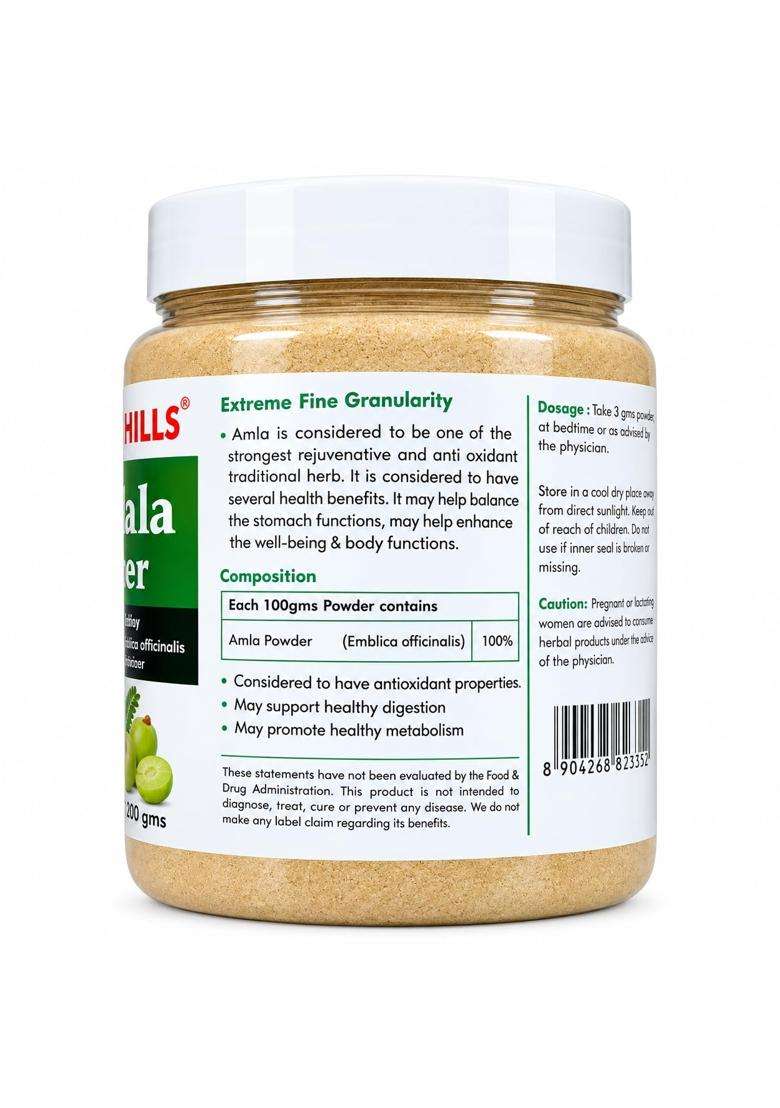 Herbal Hills Amla Powder, 200 g (Pack of 5) | Natural Herbal Care - Indya