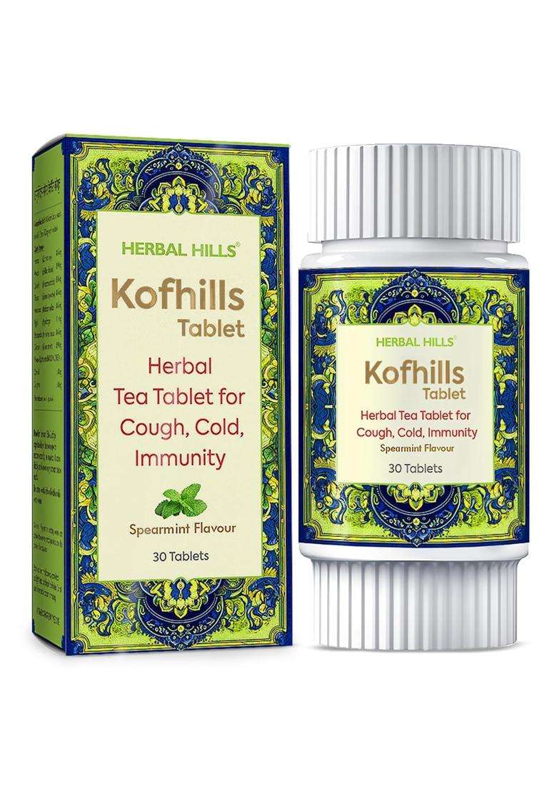 Herbal Hills Cough Kofhills Tablets, 30 Count (Pack of 2) | Natural Herbal Care - Indya