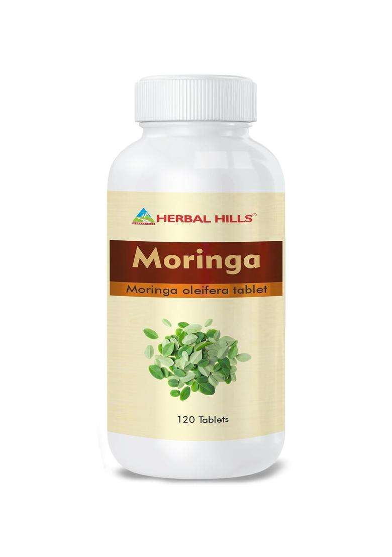 Herbal Hills Moringa Tablets, (60 Tablets Pack) (Pack of 5) | Natural Herbal Care | Boosts Immunity & Daily Nutrition | With Oleifera Extract - Indya