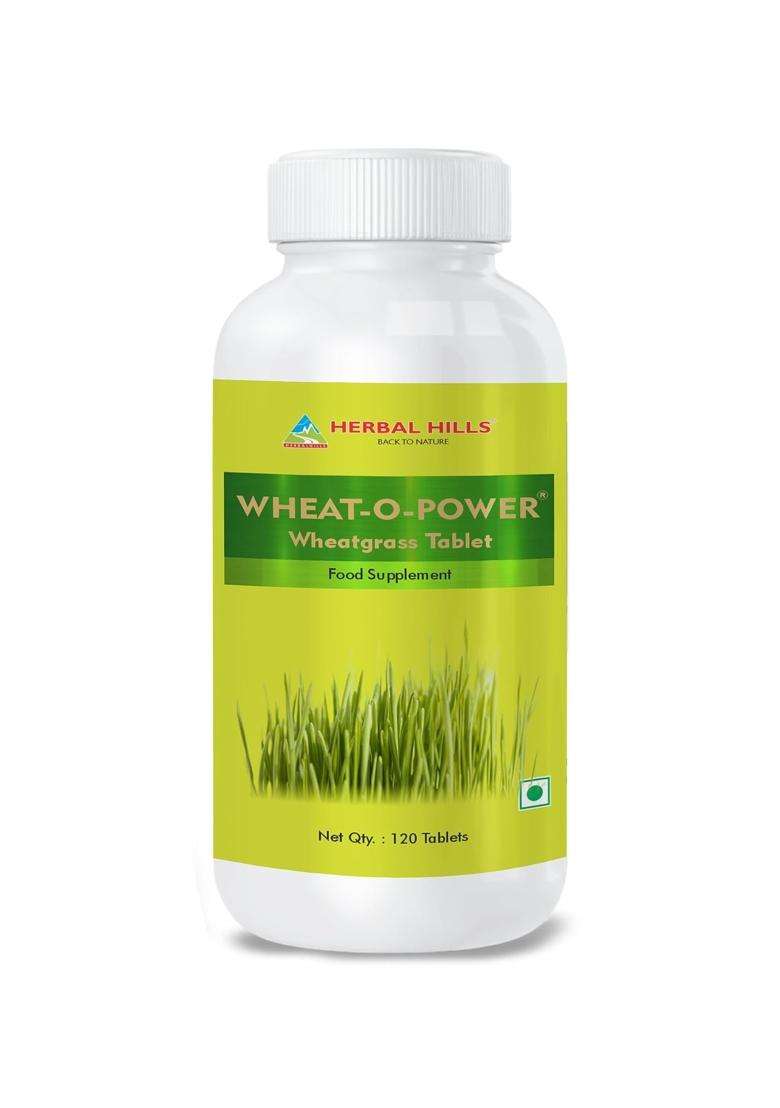 Herbal Hills Wheatgrass Tablets, 120 Count (Pack of 4) | Natural Herbal Care - Indya