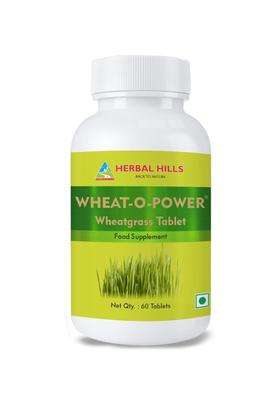 Herbal Hills Wheatgrass Tablets, 60 Count | Natural Herbal Care
