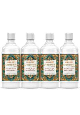 Herbal Hills Diabohills Herbal Shots (500 ml Bottle) (Pack of 4) | Authentic Traditional Formula | Supports Sugar Control & Metabolism