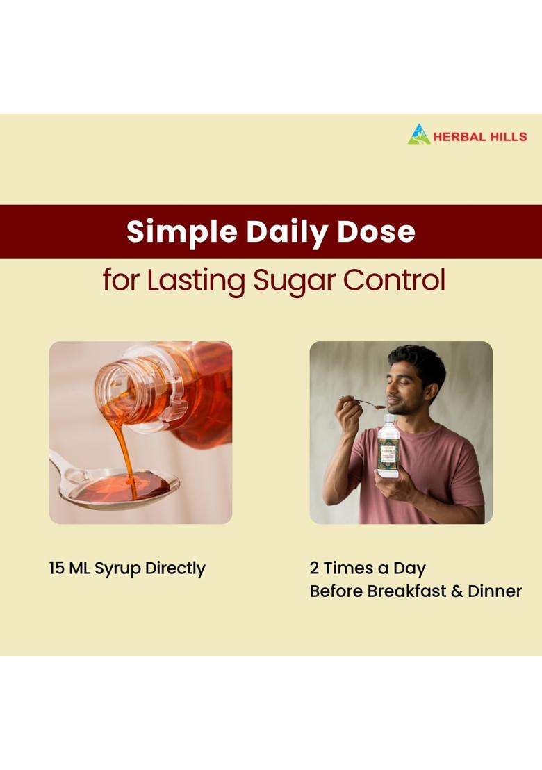 Herbal Hills Diabohills Herbal Shots (500 ml Bottle) (Pack of 4) | Authentic Traditional Formula | Supports Sugar Control & Metabolism - Indya
