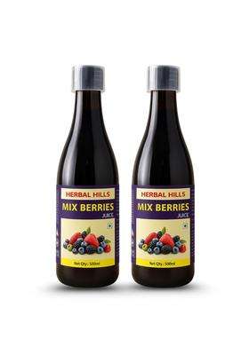 Herbal Hills Mix Berry Juice (500 ml (Pack of 2) | Natural Herbal Care