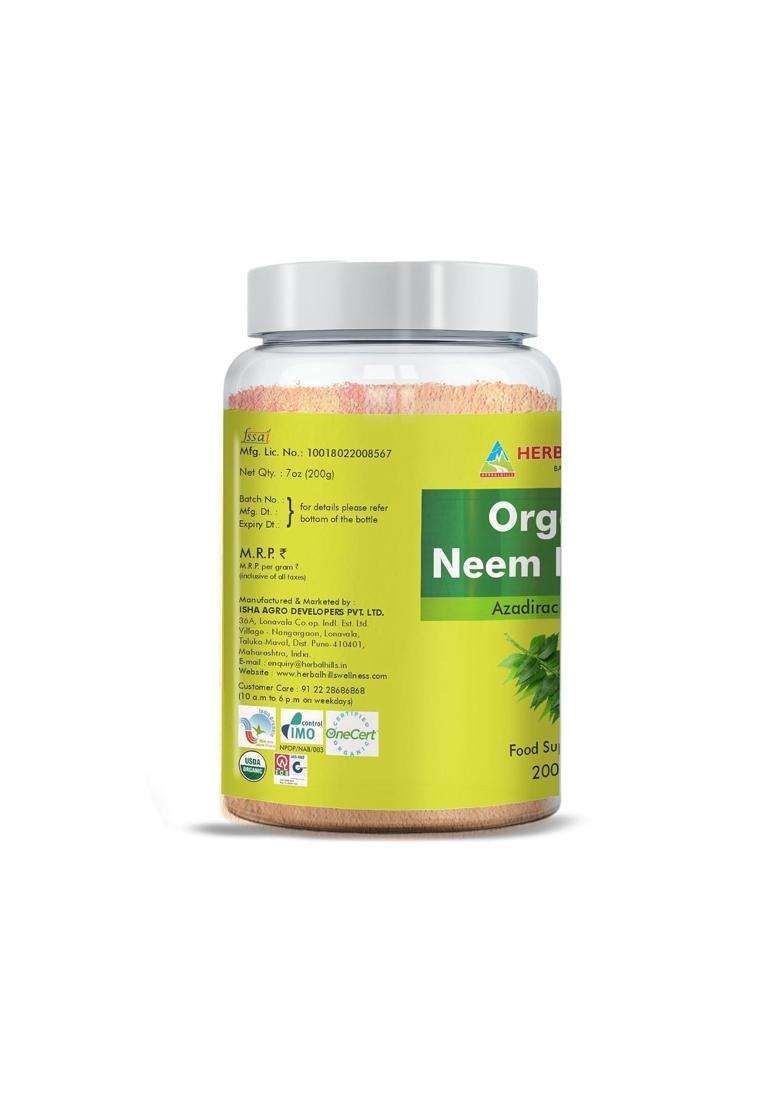 Herbal Hills Neem Powder, 200 g | Natural Herbal Care - Indya
