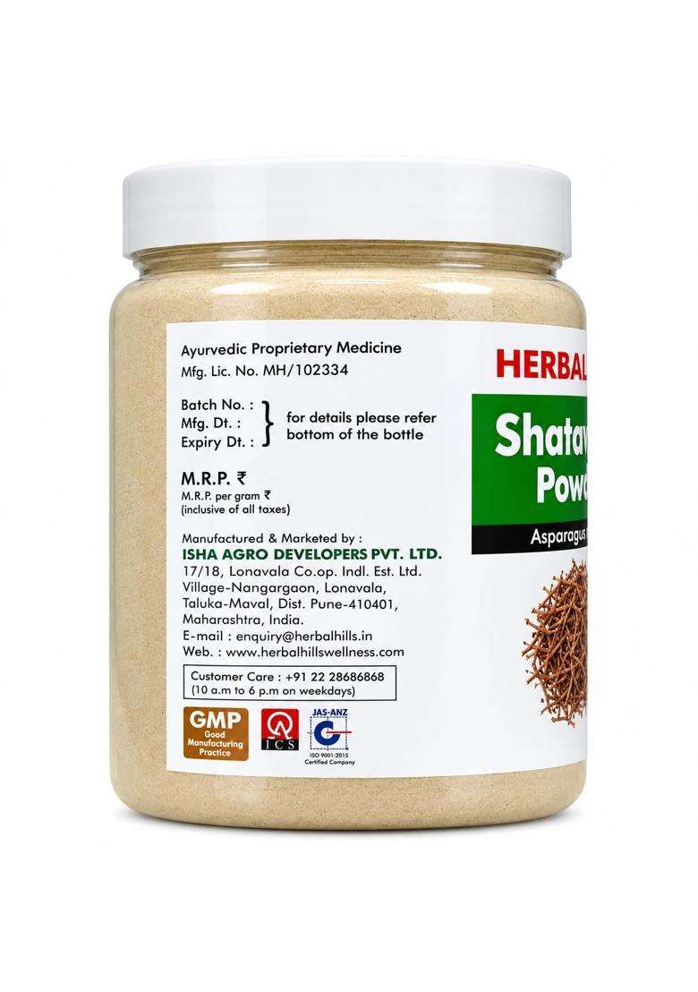 Herbal Hills Shatavari Powder, 200 g | Natural Herbal Care - Indya