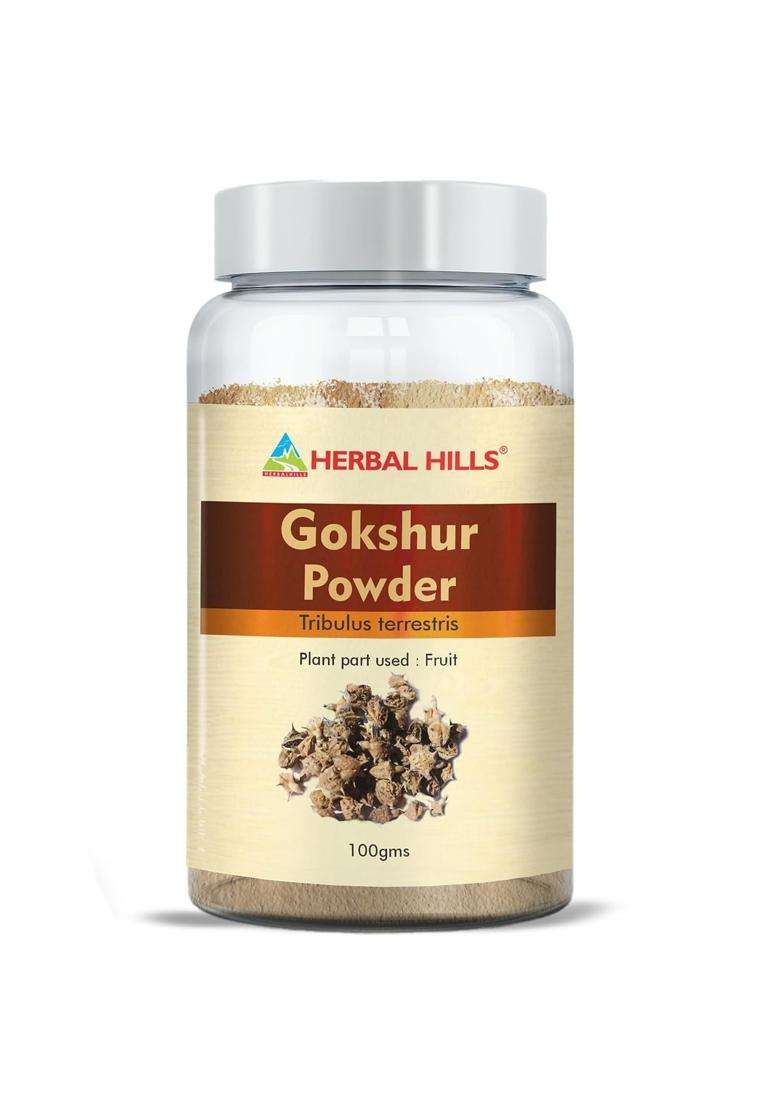 Herbal Hills Gokshur/Gokhru Gokshru Powder, 100 g (Pack of 2) | Natural Herbal Care - Indya