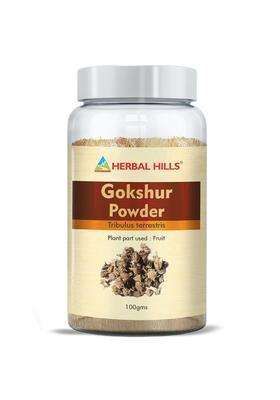 Herbal Hills Gokshur Powder, 100 g (Pack of 5) | Natural Herbal Care