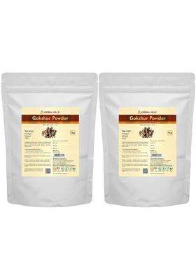 Herbal Hills Gokshur Powder, 1 kg (Pack of 2) | Natural Herbal Care