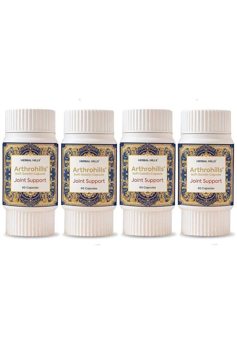 Herbal Hills Arthrohills Capsules, 60 Count (Pack of 4) | Natural Herbal Care - Indya