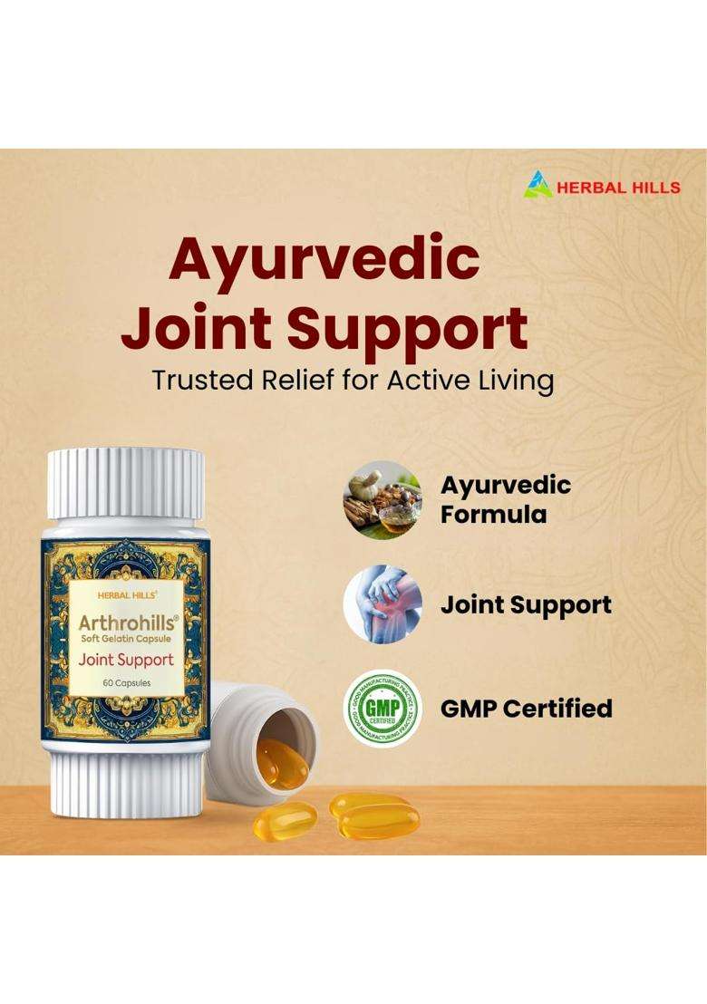 Herbal Hills Arthrohills Capsules, 30 Count | Natural Herbal Care - Indya