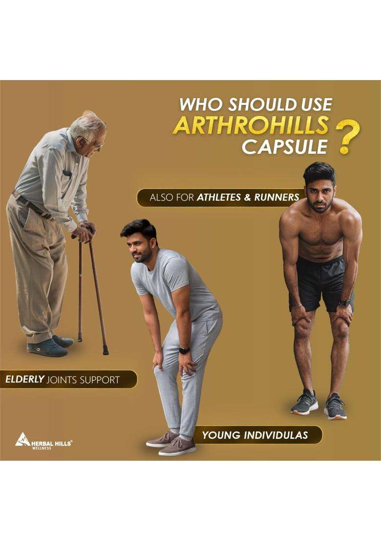 Herbal Hills Arthrohills Ayurvedic Capsules 30 Capsule (Pack of 2) | Authentic Traditional Formula | for Joint, Knee, Back & Shoulder Pain - Indya