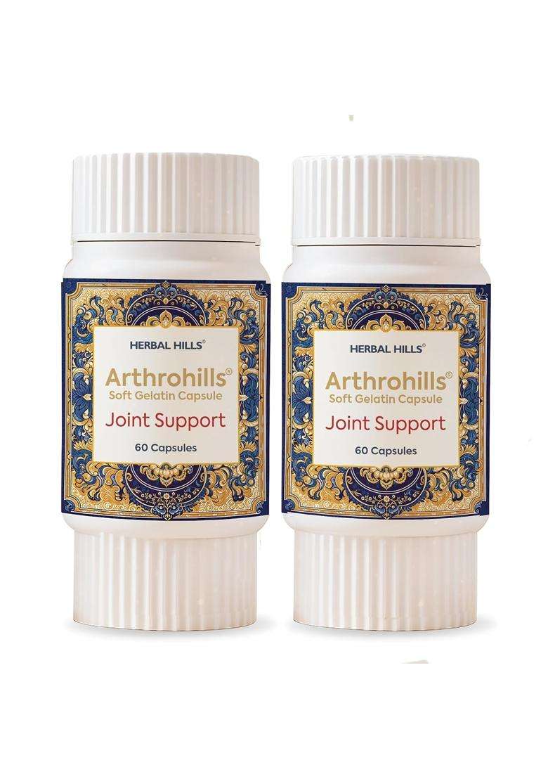 Herbal Hills Arthrohills Ayurvedic Pain Relief Capsules 60 Capsule (Pack of 2) | Authentic Traditional Formula - Indya
