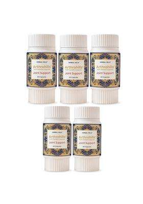 Herbal Hills Arthrohills Ayurvedic Capsules 60 Capsule (Pack of 5) | Authentic Traditional Formula | for Joint, Knee, Back & Shoulder Pain