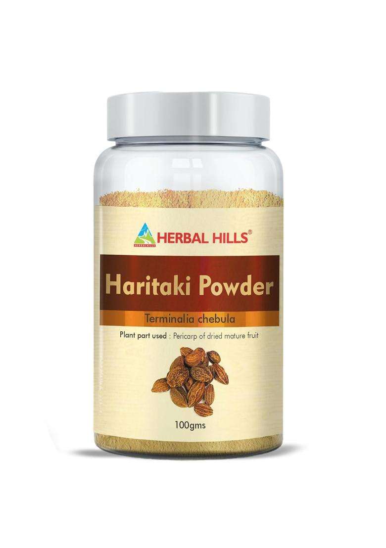 Herbal Hills Haritaki/harde Powder, 100 g (Pack of 4) | Natural Herbal Care - Indya