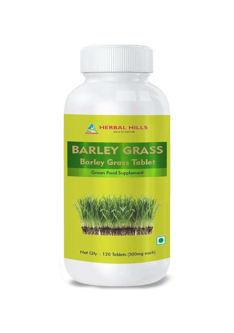 Herbal Hills Barley Grass Tablets, 120 Count | Natural Herbal Care - Indya