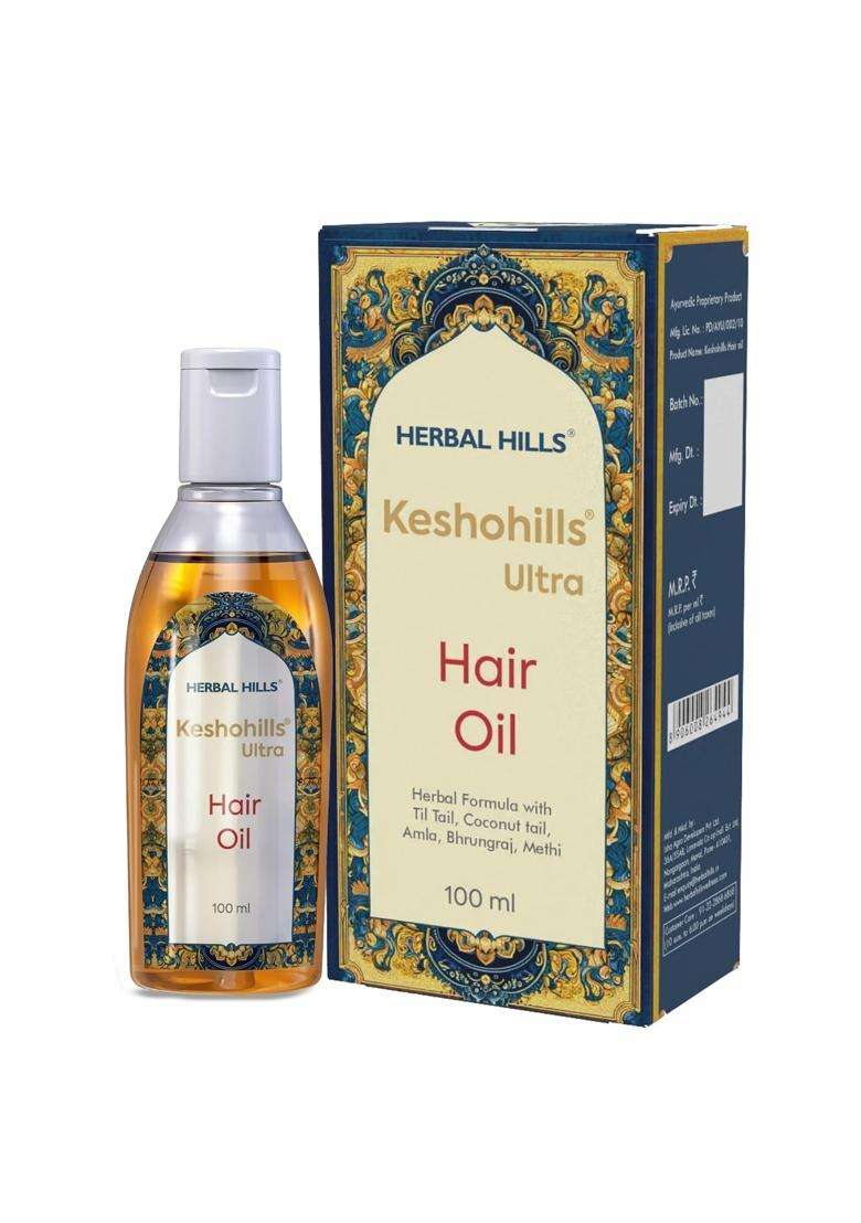 Herbal Hills Keshohills Ultra Oil Hair Care (100 ml (Pack of 5) | Natural Herbal Care - Indya