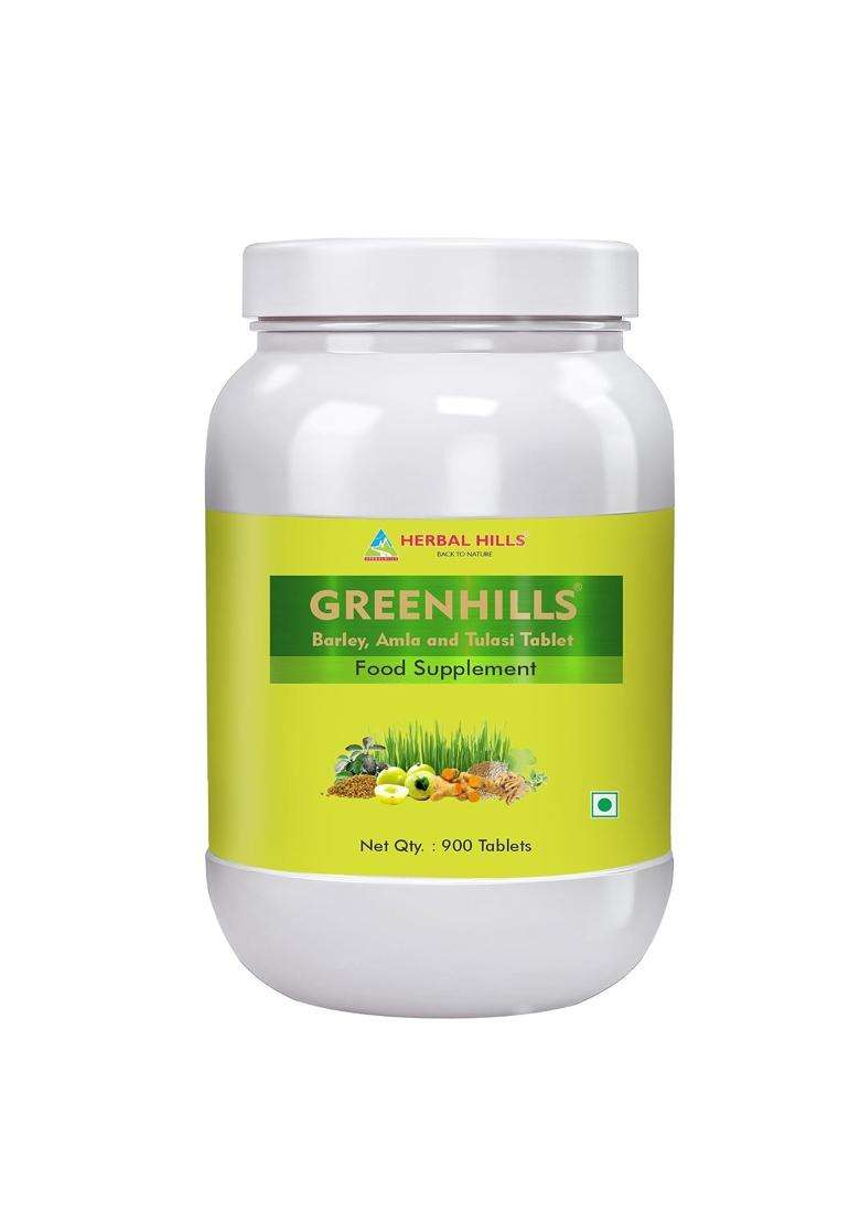 Herbal Hills Greenhills Tablets, 900 Count | Natural Herbal Care - Indya