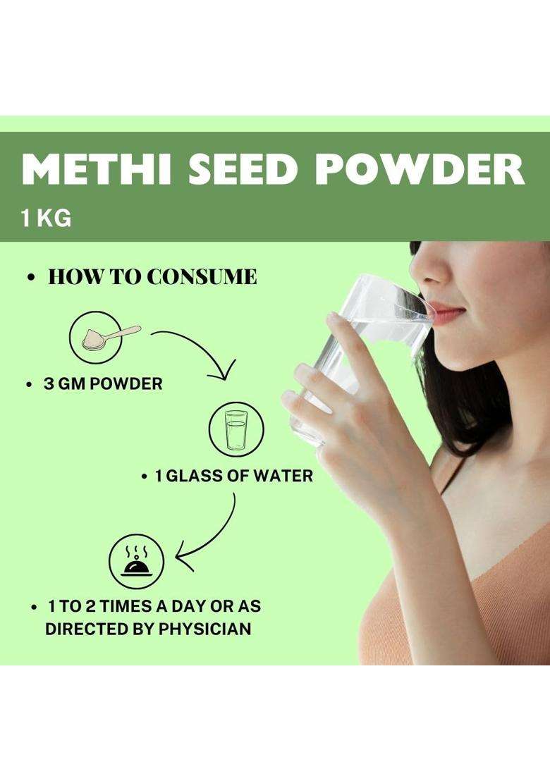 Herbal Hills Methi Powder 100g (Pack of 2) | Authentic Ayurvedic Formula | Fenugreek Seed Churna - Indya