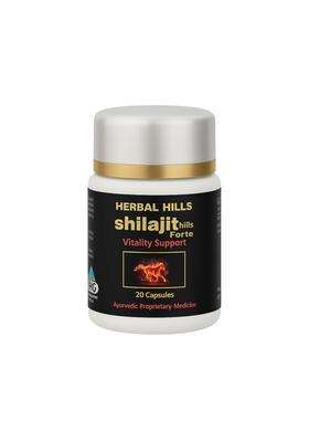 Herbal Hills Shilajithills Capsules, 20 Count | Natural Herbal Care