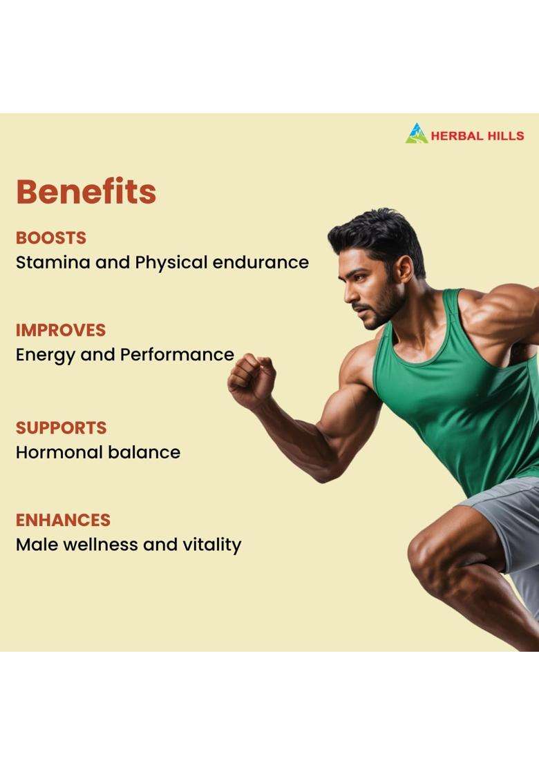 Herbal Hills Shilajithills Capsules, 20 Count | Natural Herbal Care - Indya