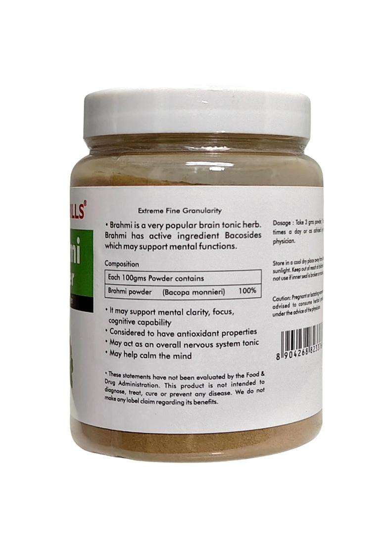 Herbal Hills Brahmi Powder, 200 g (Pack of 2) | Natural Herbal Care - Indya