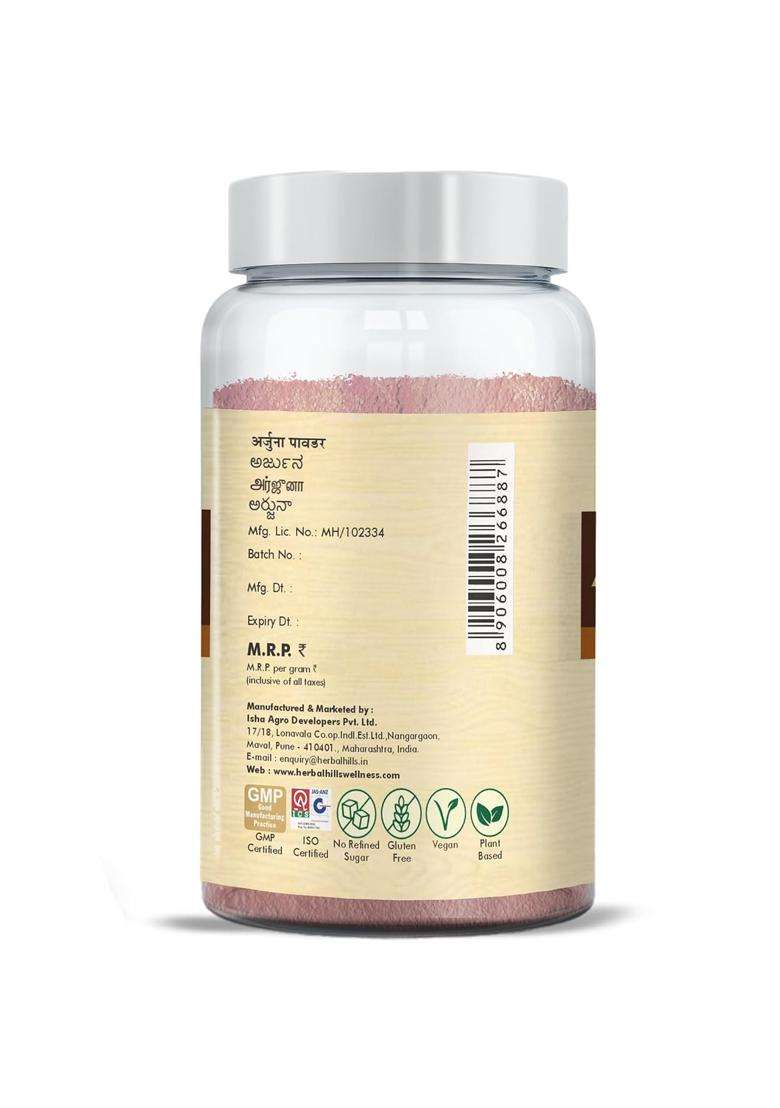 Herbal Hills Arjuna Powder, 100 g (Pack of 2) | Natural Herbal Care - Indya