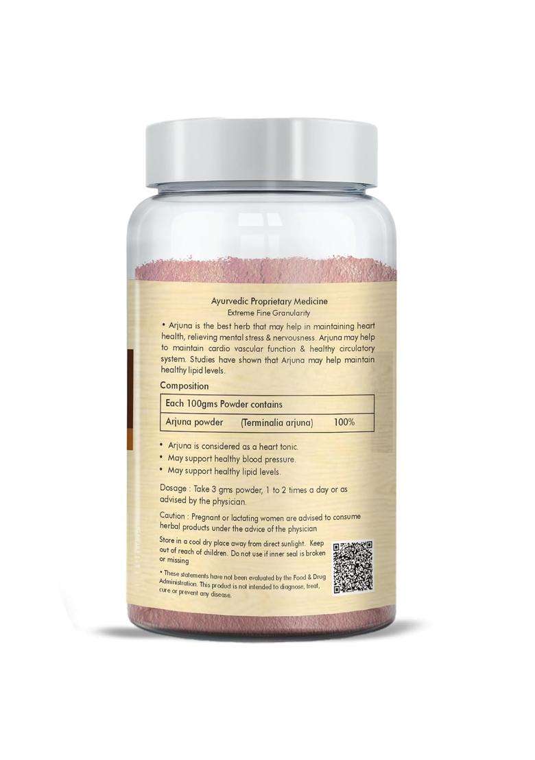 Herbal Hills Arjuna Powder, 100 g (Pack of 4) | Natural Herbal Care - Indya