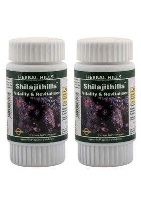 Herbal Hills Shilajithills Capsules, 60 Count (Pack of 2) | Natural Herbal Care