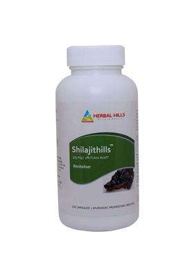 Herbal Hills Shilajithills Capsules, (120 Capsules Pack) | Natural Herbal Care | Supports Vitality, Strength & Wellness