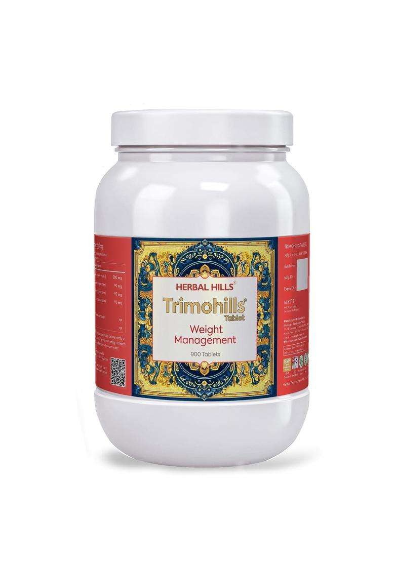 Herbal Hills Trimohills Tablets, 900 Count | Natural Herbal Care - Indya