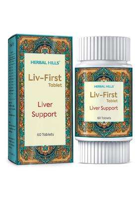 Herbal Hills LIV First Liver Support Tablets, 60 Count | Natural Herbal Care