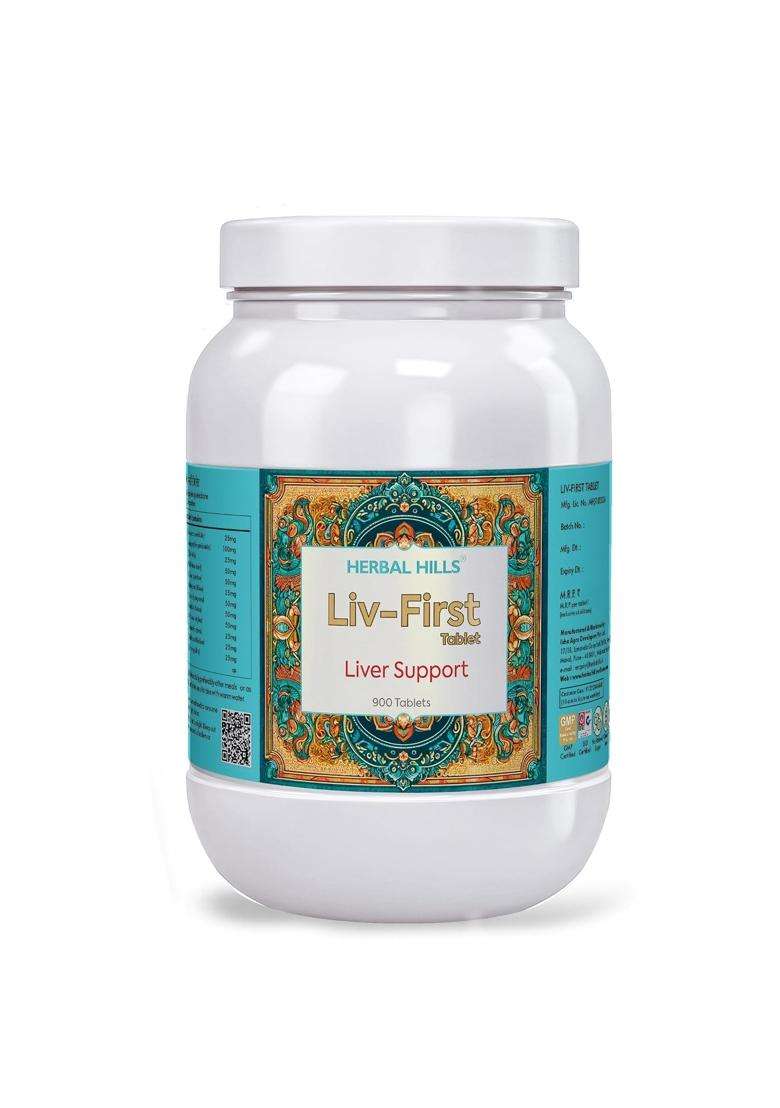 Herbal Hills LIV First, 900 Count (Pack of 4) | Natural Herbal Care - Indya