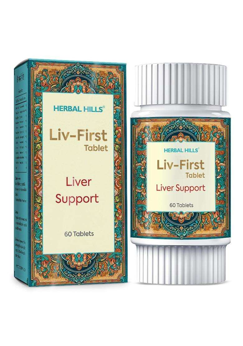 Herbal Hills LIV First, 60 Count (Pack of 4) | Natural Herbal Care - Indya