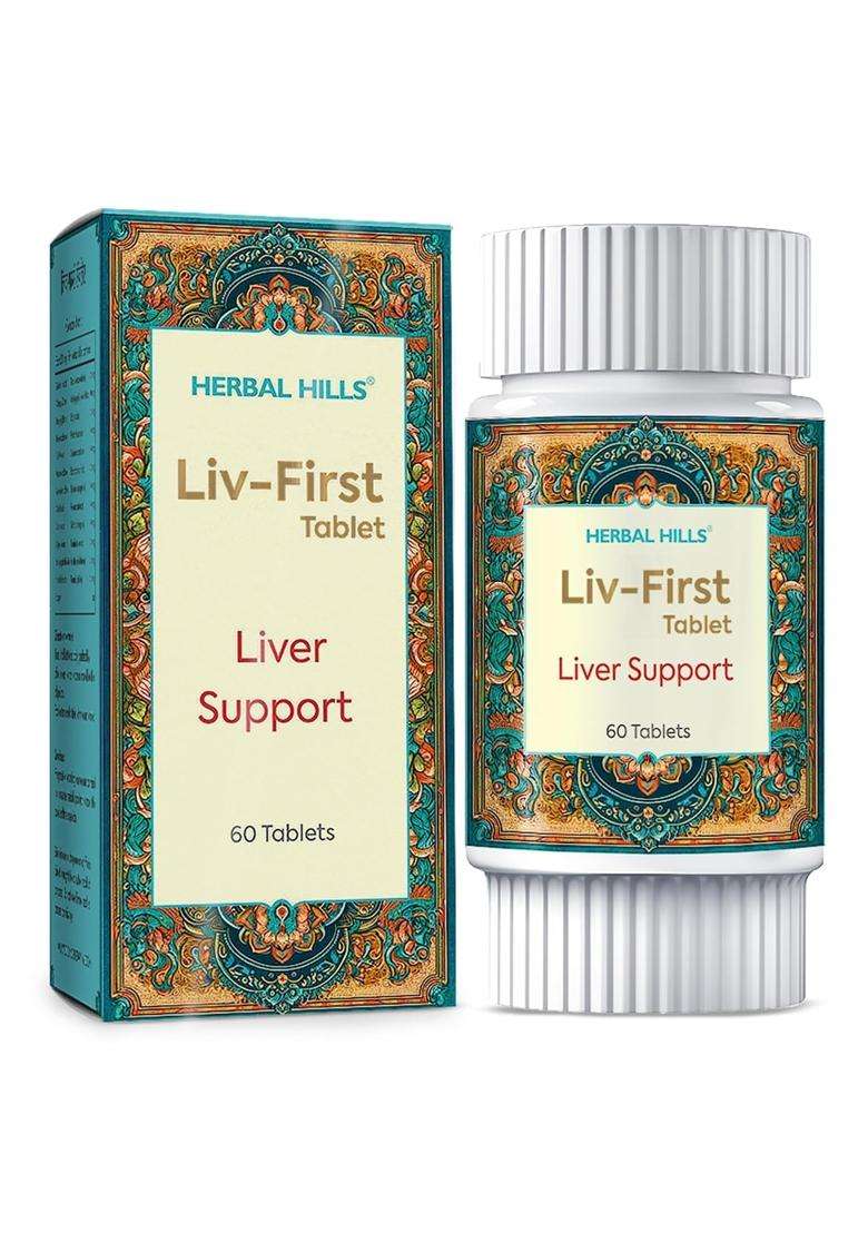Herbal Hills LIV First, 60 Count (Pack of 5) | Natural Herbal Care - Indya