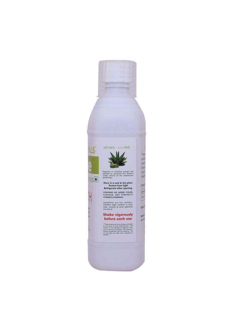 Herbal Hills Aloe Vera Juice Pure Aloevera (500 ml (Pack of 4) | Natural Herbal Care - Indya