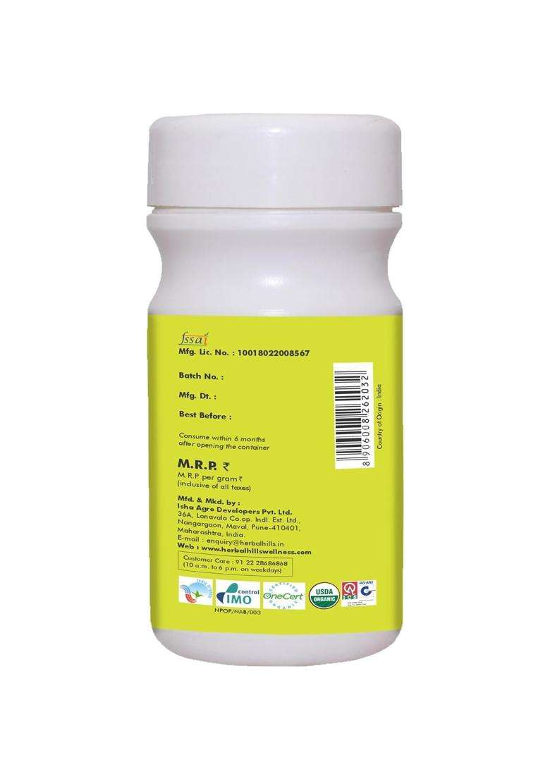 Herbal Hills Wheatgrass Powder, 100 g | Natural Herbal Care - Indya