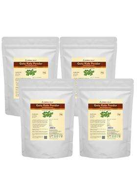 Herbal Hills Gotu Kola Powder, 1 kg (Pack of 4) | Natural Herbal Care