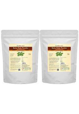 Herbal Hills Gotu Kola Powder, 1 kg (Pack of 2) | Natural Herbal Care